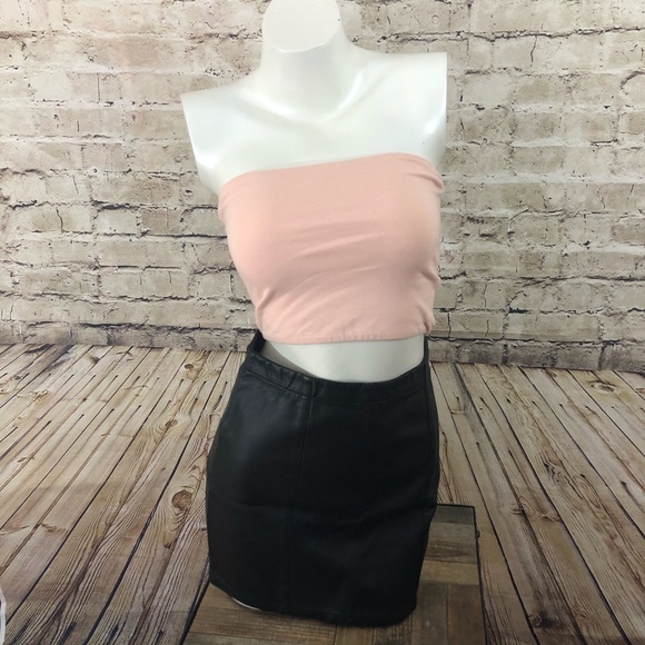 Forever 21 Dresses & Skirts - NWOT black faux leather mini skirt size small